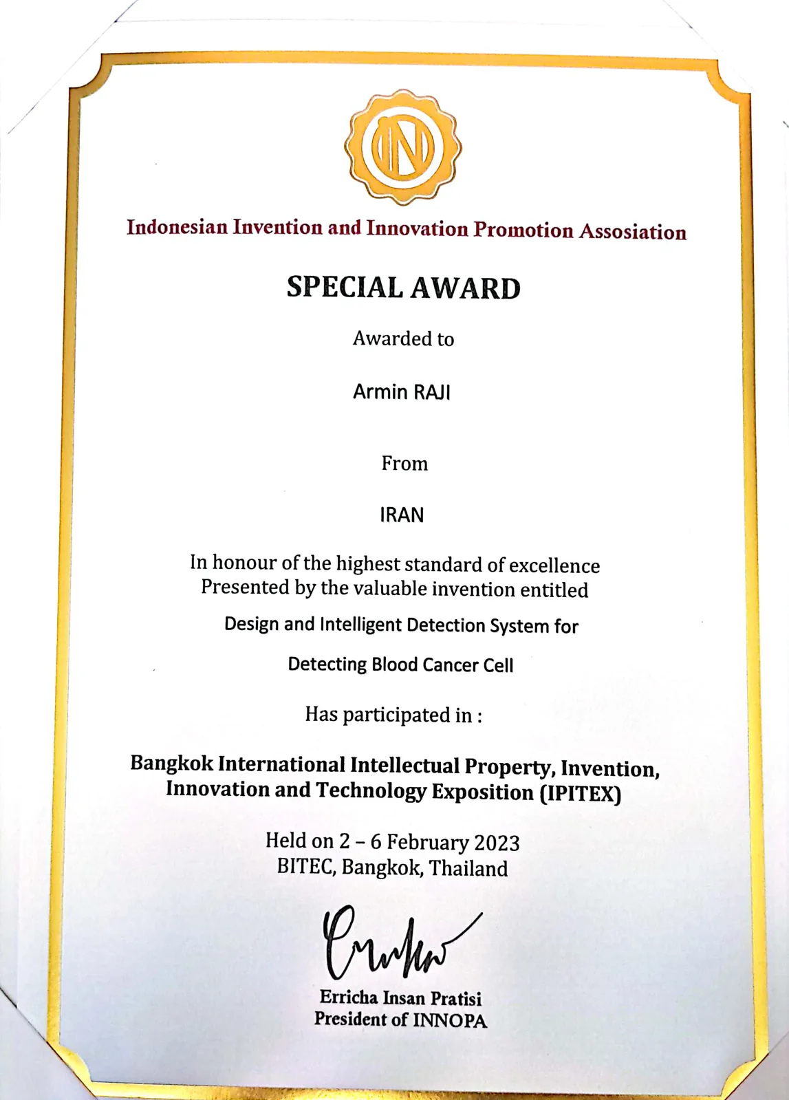 INNOPA Special Award